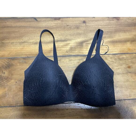 Knix Lace WingWoman's Contour Bra Wireless Soft Lace Size 4 Black - Picture 2 of 8